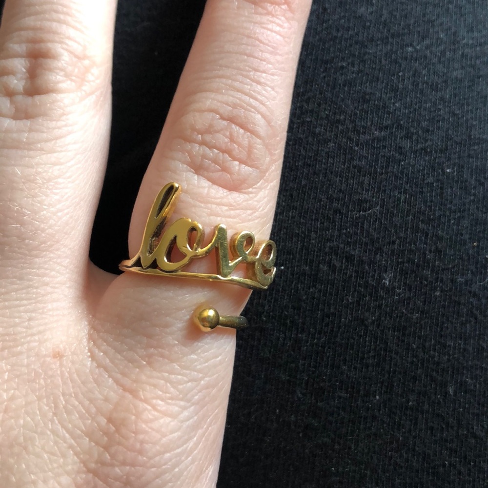 Alex & Ani Gold Love Ring